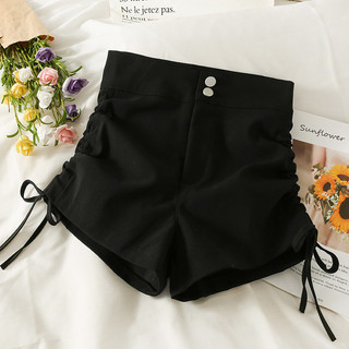 2026 novo estilo cordão amarrado cintura alta mais magro olhar Shorts feminino puro desejo estilo Bowknot Irregular