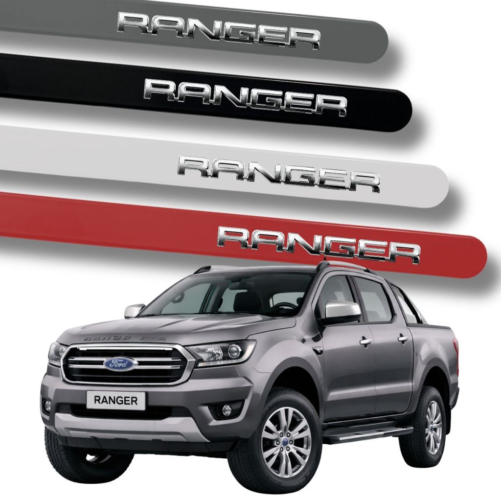Jogo Friso Lateral Ford Escrita Ranger Cromada 2013 A 2026