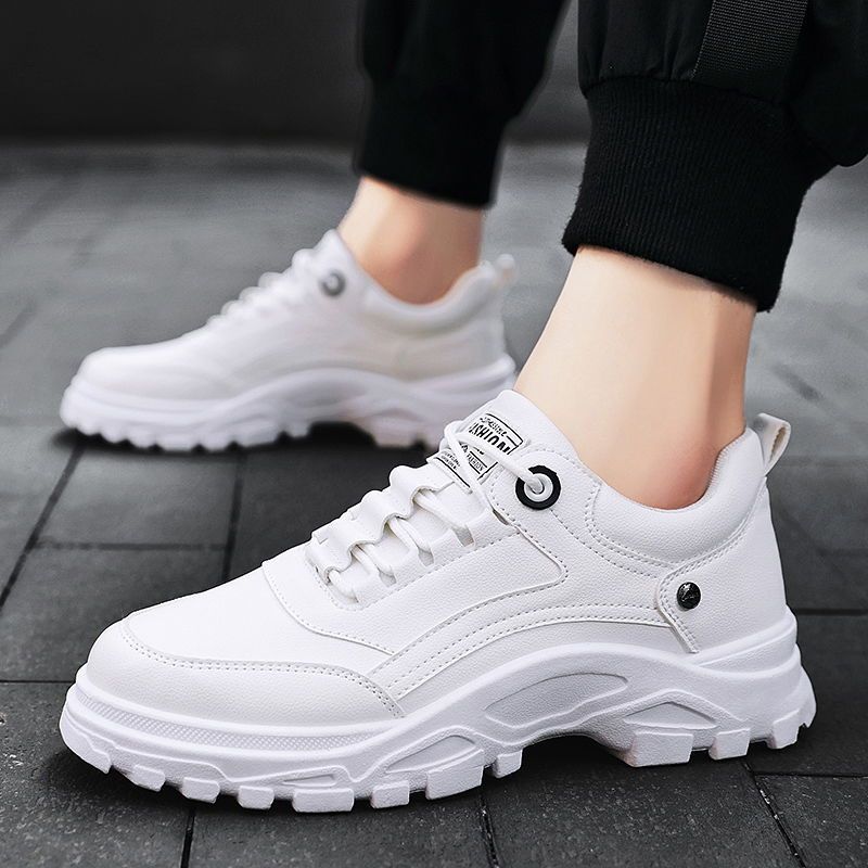 Novos esportes casuais tênis de corrida masculino respirável na moda All-Match Ultra-leve tênis sapatos brancos Tren