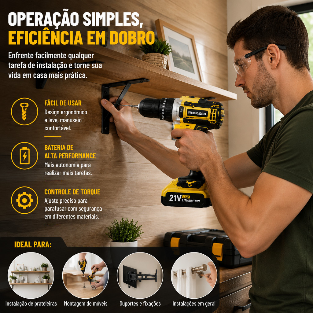 Furadeira e Parafusadeira 26V — foto 3