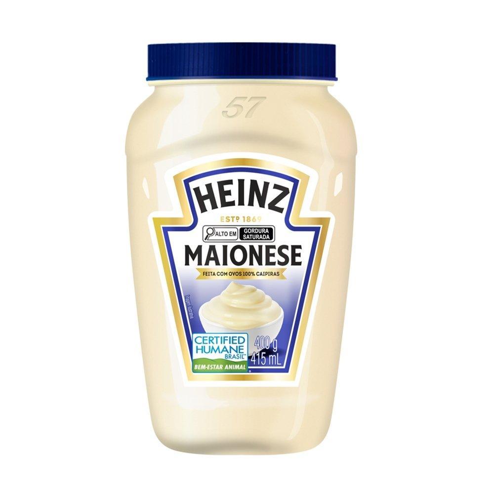 Maionese Heinz 400g - Embalagem com 12 Unidades