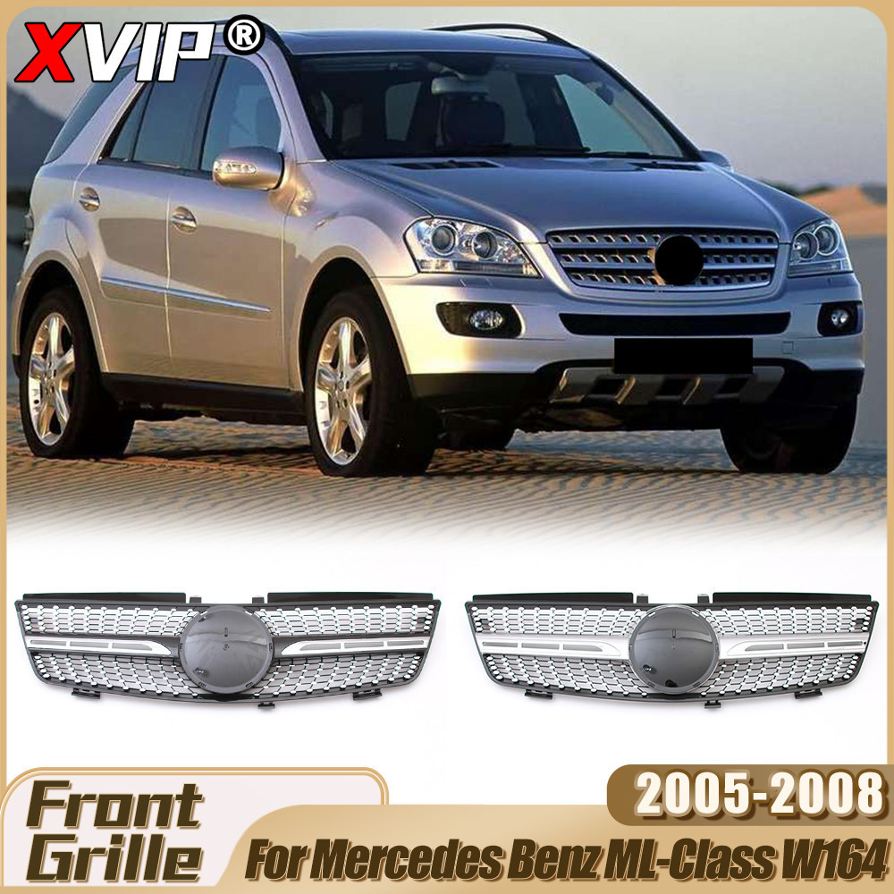 XVIP Grades Para Mercedes Benz ML-Class W164 ML320 ML350 ML550 2005-2008 Cromo Prata AMG Estilo Grade Superior Tuning Ac