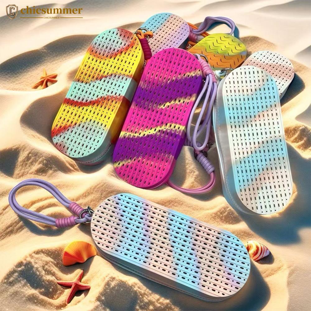 CHICSUMMER Estojo De Armazenamento De Óculos De Natação De Silicone Oco Dupla Face Respirável Caixa De Grande Capacidade