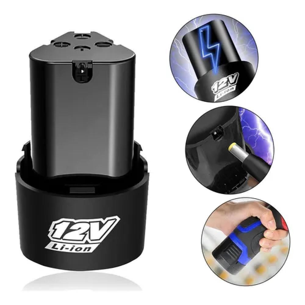 Bateria De Lítio 12v 1.3ah Universal Para Parafusadeira Furadeira Recarregável Li-ion