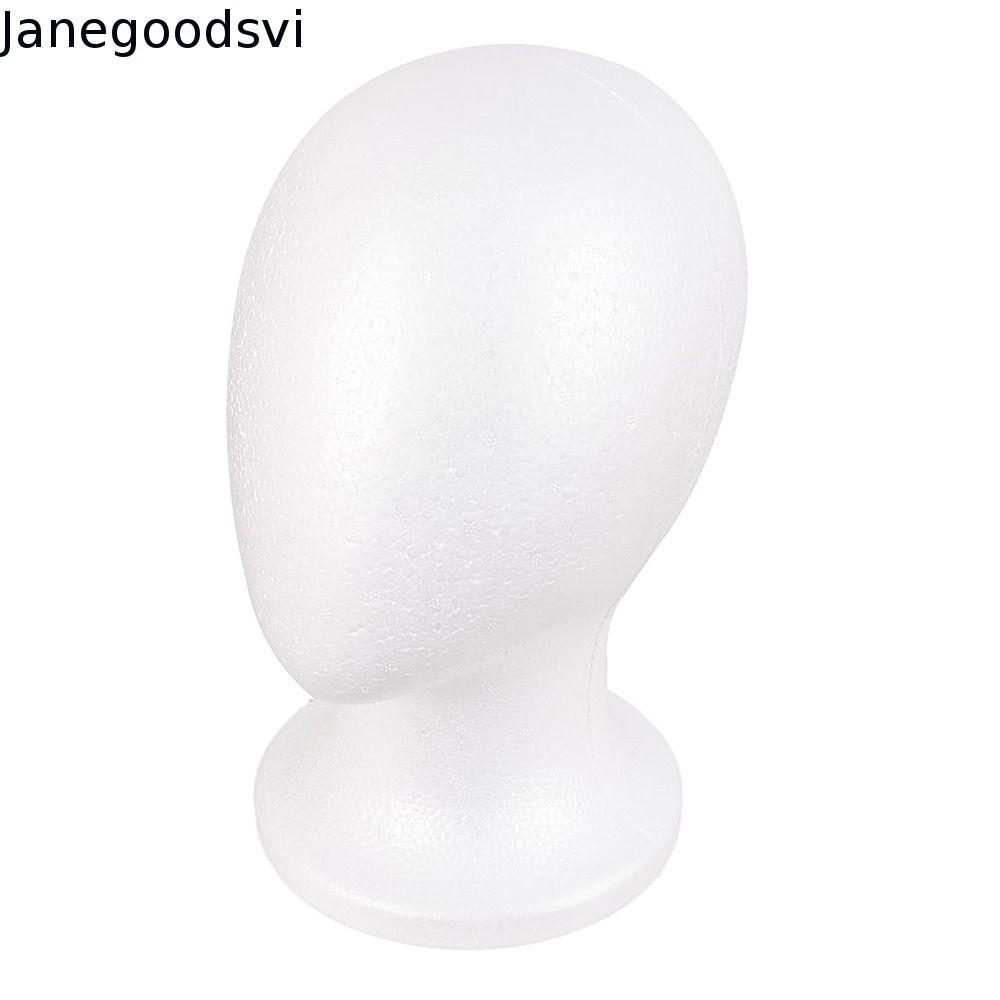 Cabeça De Manequim De Espuma JANEGOODSVI , Suporte De Exibição De Peruca Branca Estável , Display Leve Para Chapéus De J