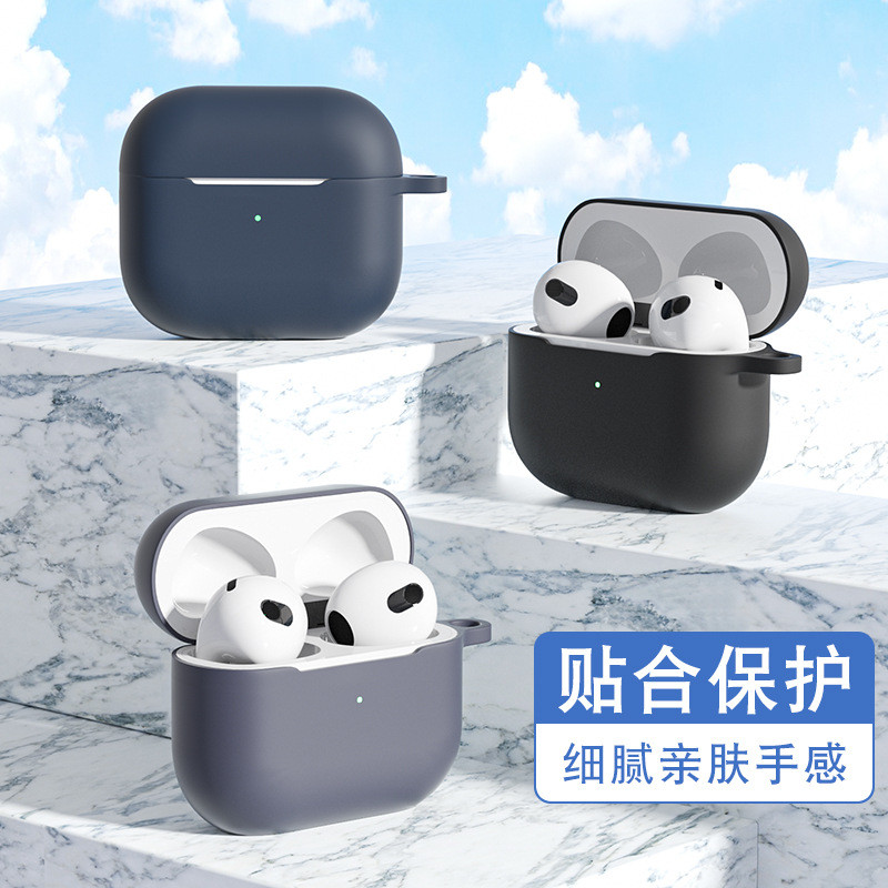 Adequado para capa de fone de ouvido Apple AirPods 3, capa de fone de ouvido Blu