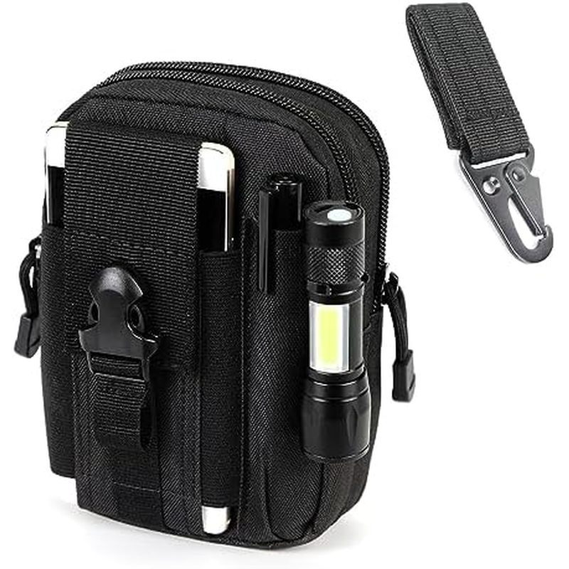 Bolsa De Cintura Tática MOLLE EDC Ao Ar Livre Homem Saco Com Clipe De Cinto De Telefone Titular Coldre Transporte Para S