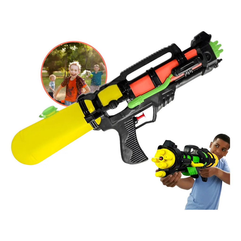 Pistola Lança Água Infantil MPmax Brinquedo Verão Diversão Praia Piscina