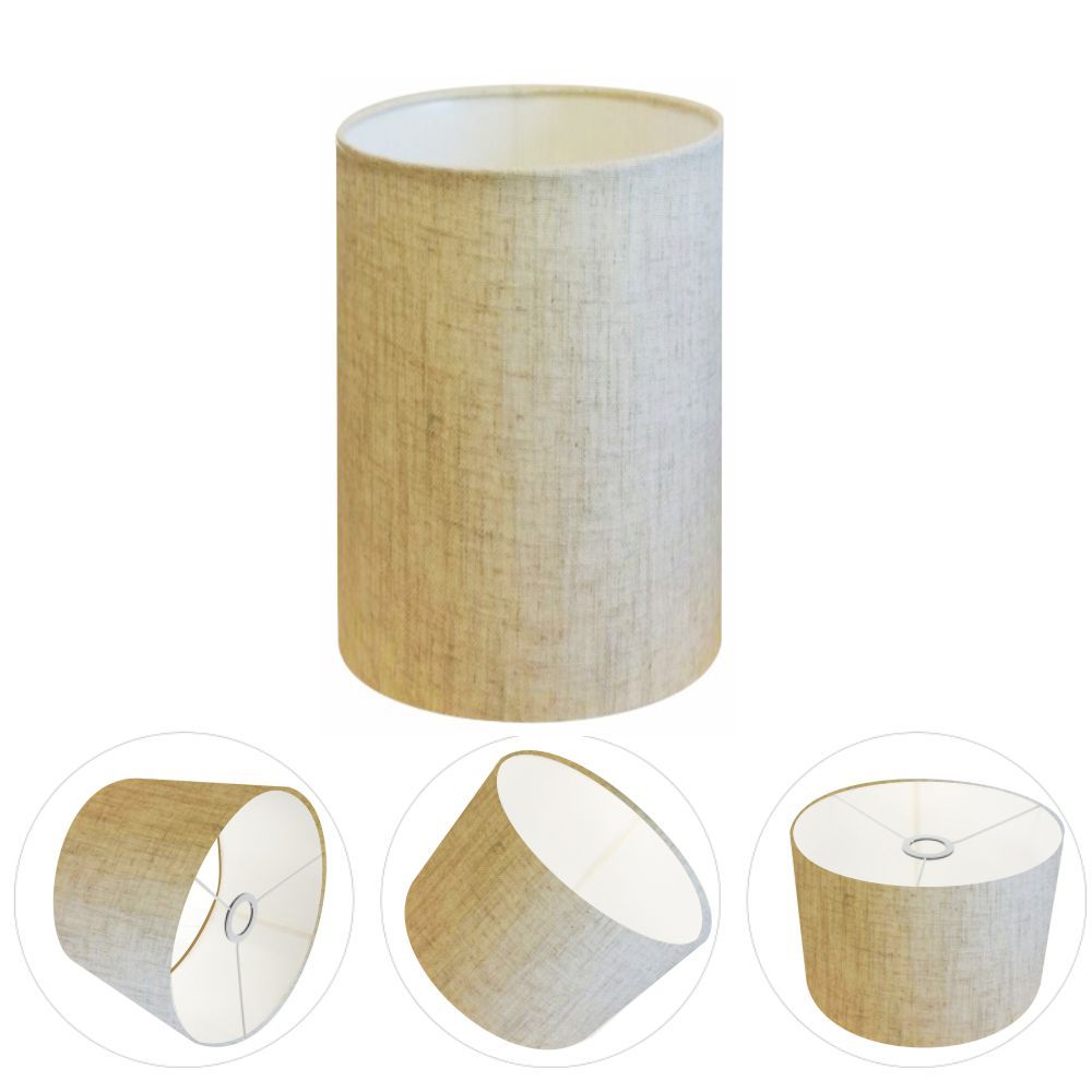 Cúpula abajur e luminária cilíndrica vivare cp-7004 Ø15x25cm - bocal nacional