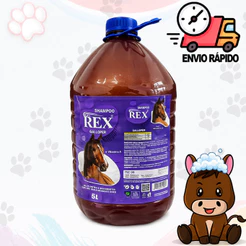 Shampoo Para Cavalos Galloper Rex 5 Litros Pelos Sedosos E Brilhantes