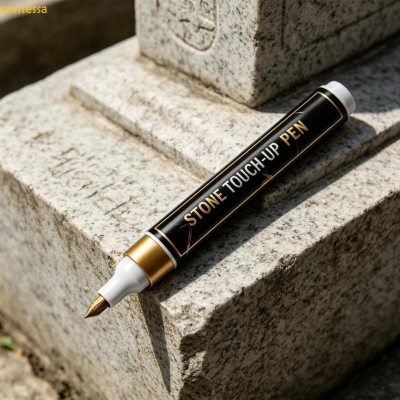 Caneta Marcadora De Lápide Dourada contessa Para Restaurar Inscrições De Sepultura Desbotadas , De Ajustes De Pedra À Pr