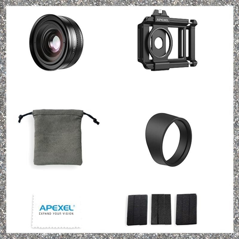 Lente Macro Com Zoom ZM100 10-20X Para Smartphones HD Micro Lens Kit Suporta Fotografia