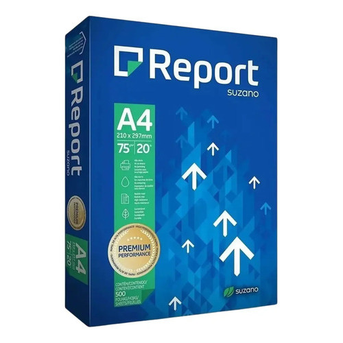 Papel A4 Sulfite Cor Branco 75g 500 Folhas Premium Resma
