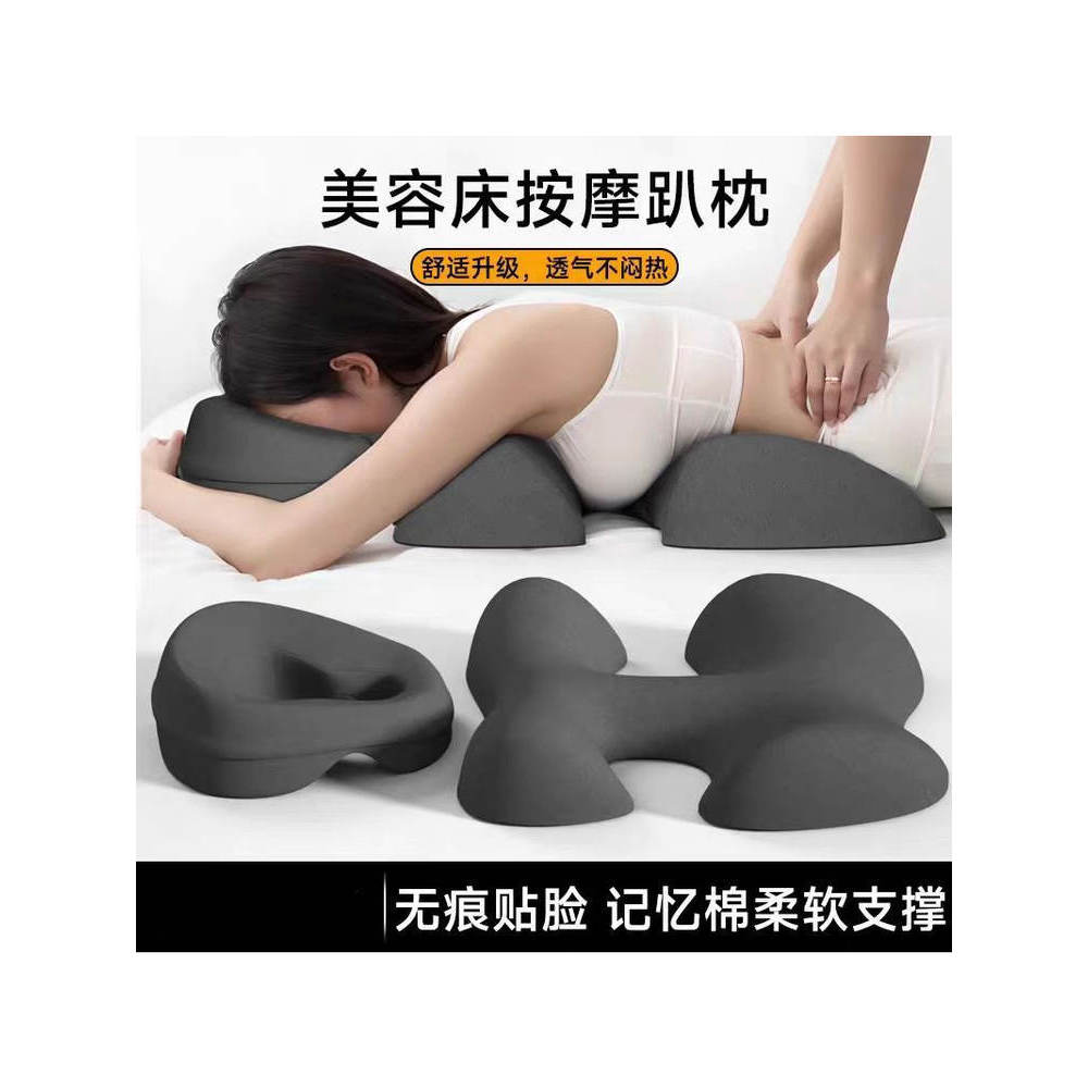 Novo estilo salão de beleza deitado travesseiro beleza cama travesseiro massagem cama buraco rosto almofada cama deitado