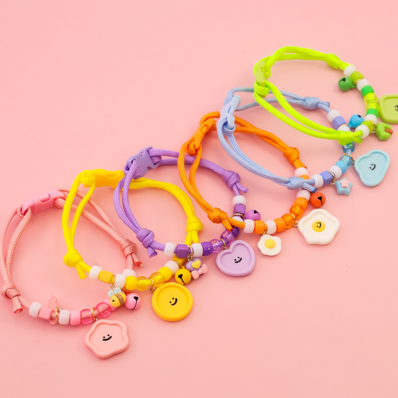 Coleiras Para Cães E Gatos De Estimação , Colar Tecido Com Bloqueio De Cores , Ovos Ajustáveis , Abelhas , Rostos Sorrid