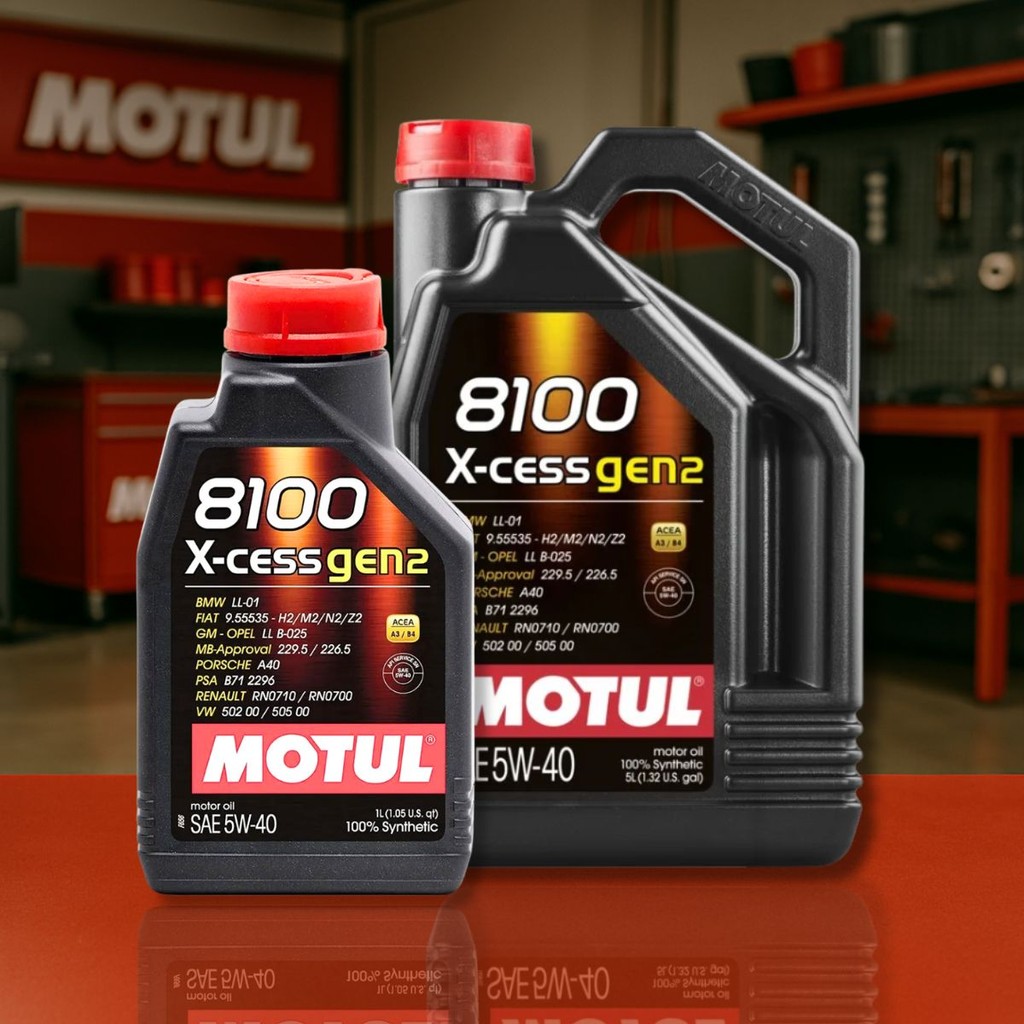 Detalhes do Óleo Motul 8100 X-cess 5w40 Sintético 5 Litros