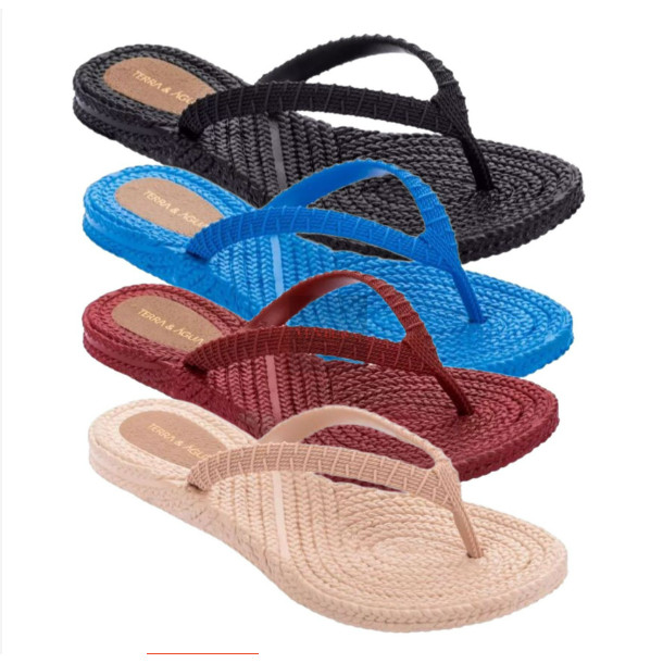 CHINELO TERRA E AGUA FEMININO CONFORTAVEL CANCUN ORIGINAL ANTIDERRAPANTE RASTEIRINHA - 240704 em Oferta na Shopee