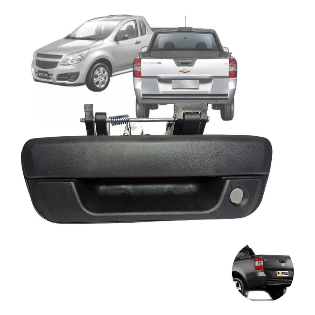 Maçaneta da Tampa Traseira da Caçamba com Furo para Cilindro da Chevrolet Montana em Oferta na Shopee