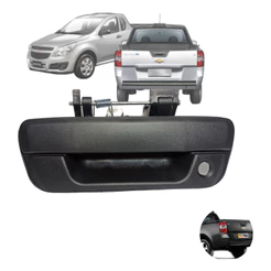 Maçaneta da Tampa Traseira da Caçamba com Furo para Cilindro da Chevrolet Montana