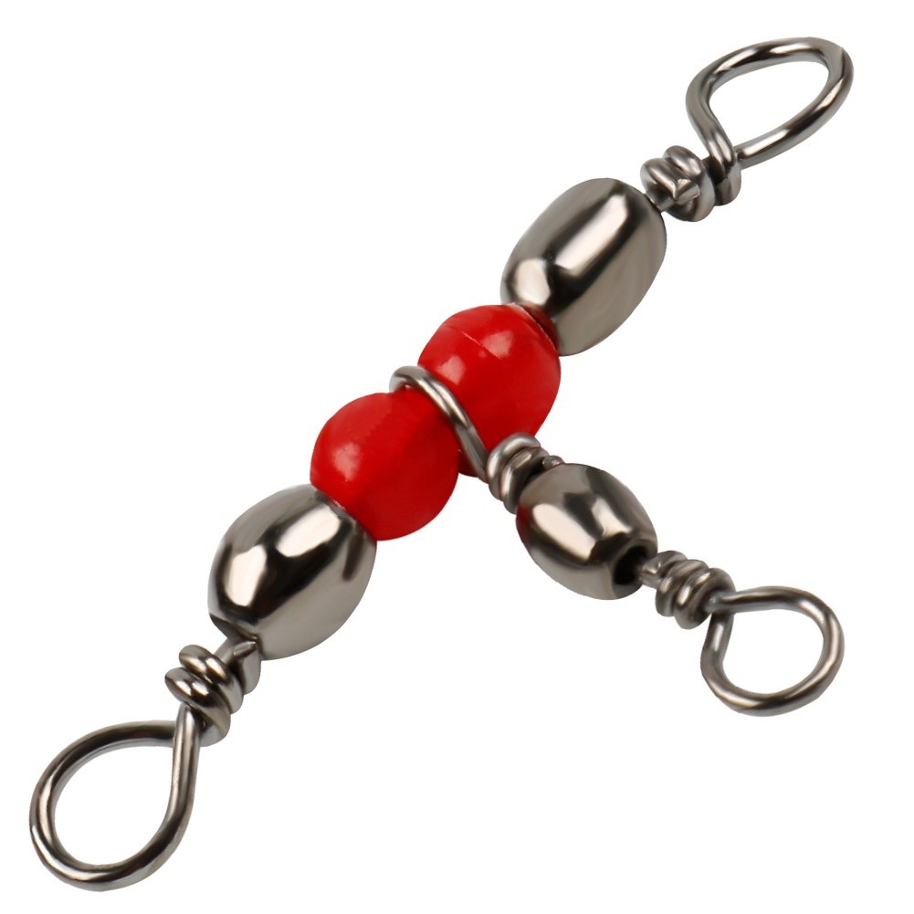 20pcs Tackle De Pesca De 3 Vias Conector Giratório Em Ângulo em Oferta na Shopee