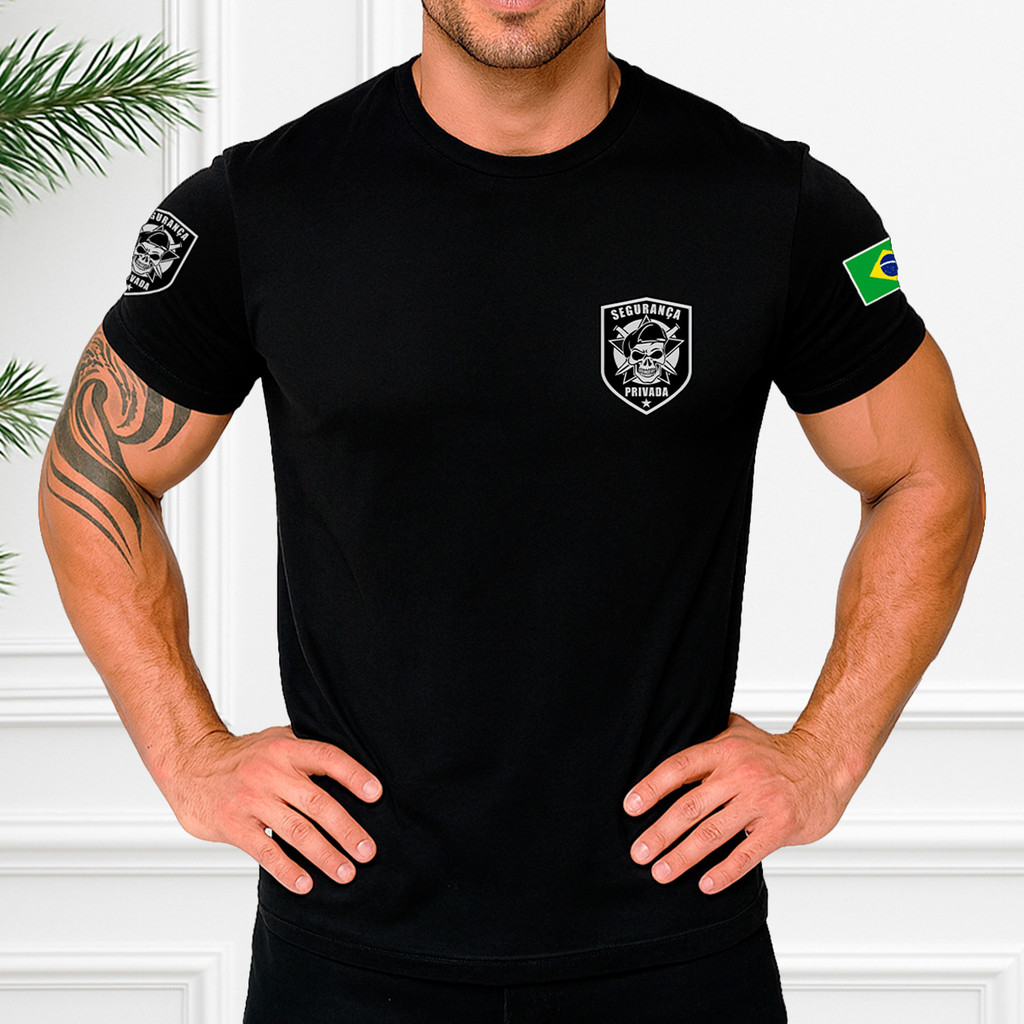 Camisa Básica Malha Premium Algodão Segurança Privada Vigilante Ótima Qualidade Serviço Promoção
