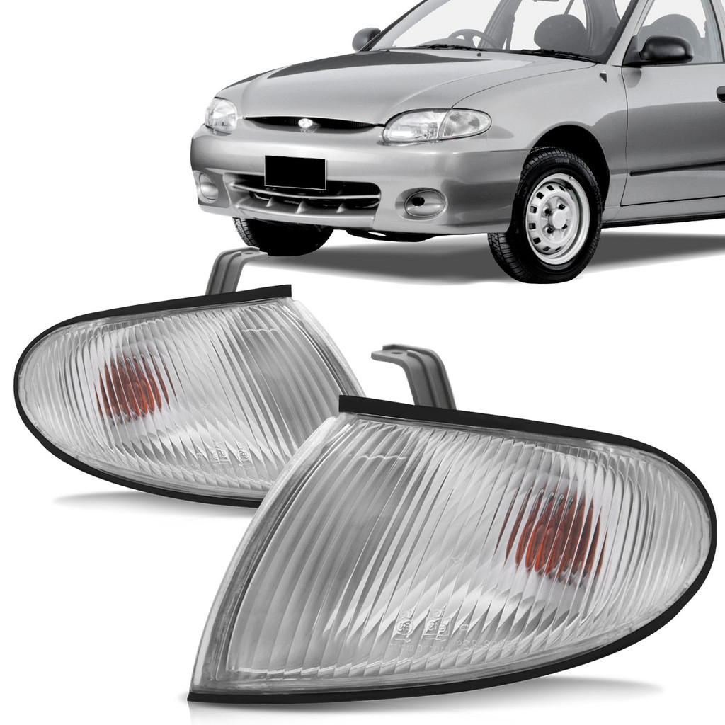 Par Pisca Accent 1998 1999 Cristal Cromada em Oferta na Shopee