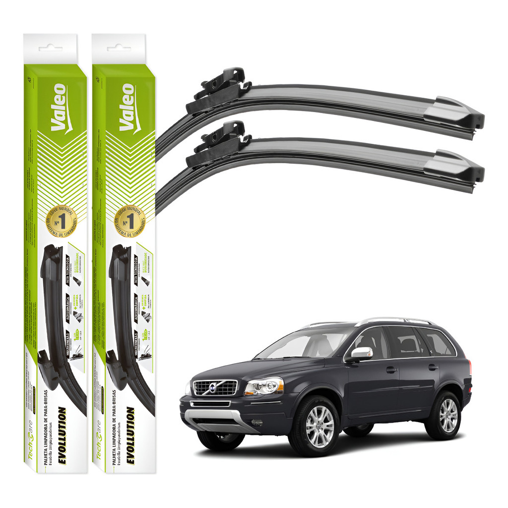 Par Palhetas Limpador Parabrisa Valeo Volvo Xc90 2008 A 2015