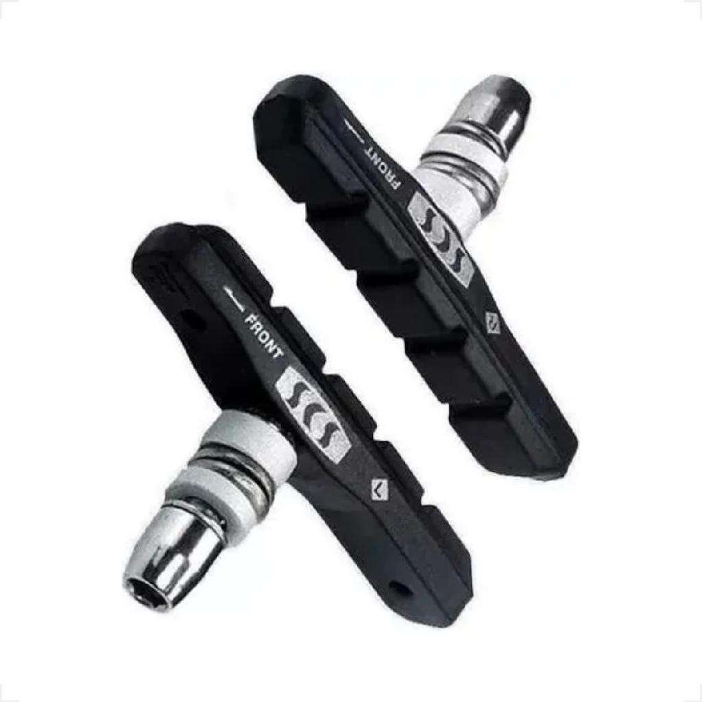1 Par Sapata Pastilha Borracha De Freio V-brake Para Bike Bicicleta Scs 68mm Orbital