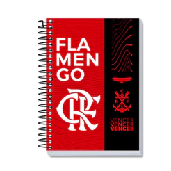 Caderno 1 Matéria Universitário 80 Folhas Flamengo Capa:Flamengo