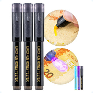 Kit 3 Detector De Notas Falsas Com Luz UV E Tintas Caneta Testadora Dinheiro Nota Falsa em Oferta na Shopee