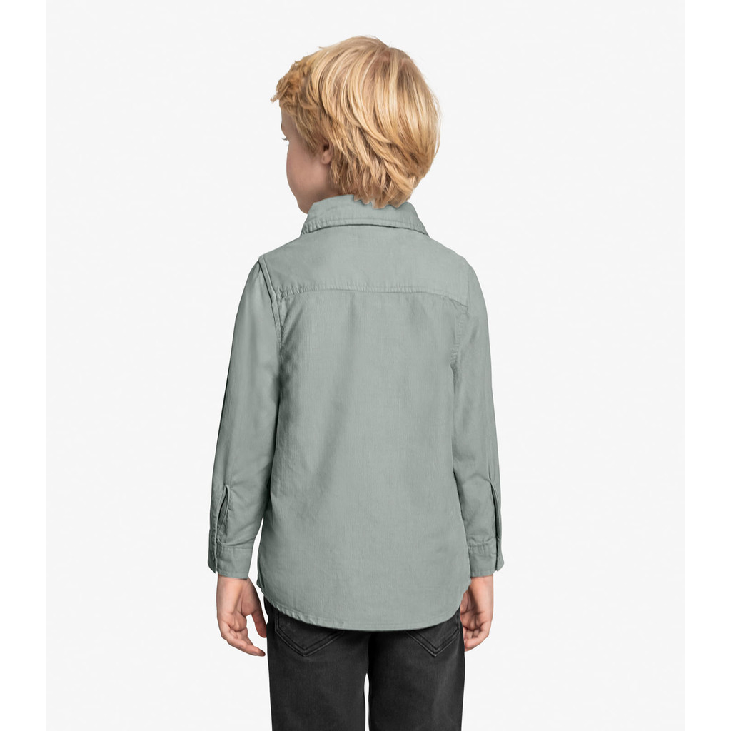 Detalhes do Camisa Polo Infantil Manga Longa trick Nick Cinza