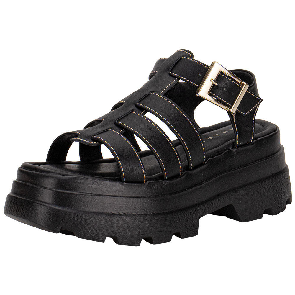 Sandália Feminina Salto Grosso Ramarim 2542203 em Oferta na Shopee