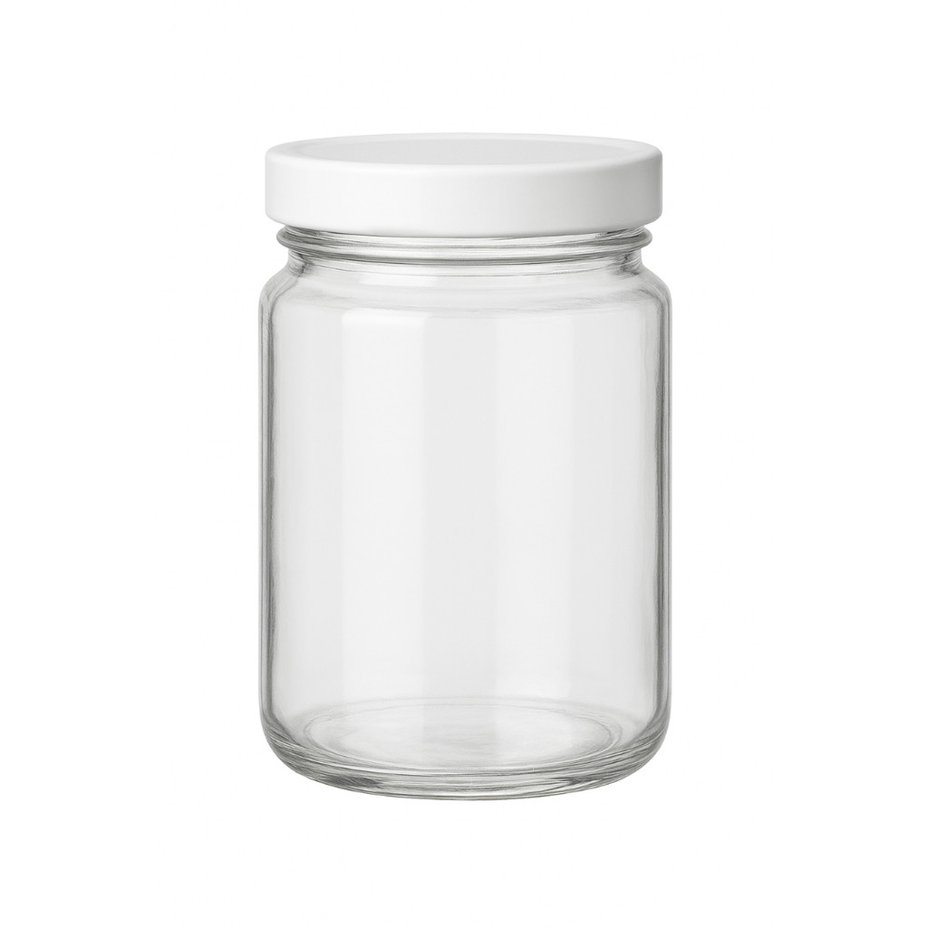 30 Potes de Vidro Andino 360ml c/Tampa de Metal para Condimentos