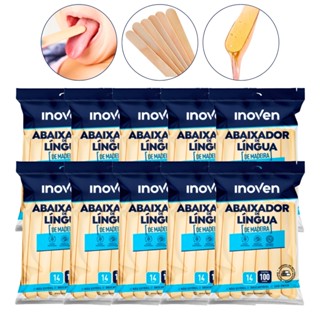 1000 Abaixador De Língua Espátula Madeira Depilação Palito em Oferta na Shopee