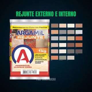 Rejunte Flexível Argamil 1kg Para Piso, Porcelanatos e Cerâmica - Externo e Interno Cores Variadas em Oferta na Shopee