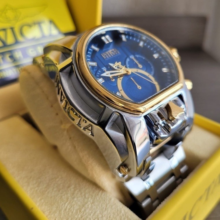 Relógio Invicta Zeus magnum, primeira linha relógio moderno Prata - Masculino com caixa
