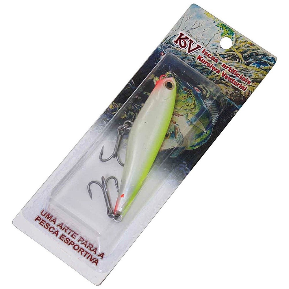 Isca Artificial De Pesca Zara Stick KV Camurim 70 7cm 7gr Cor 41 – Função Popper