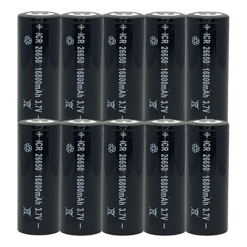 Kit 10 Bateria Recarregável 26650 4,2v 12000mah  X900 X800