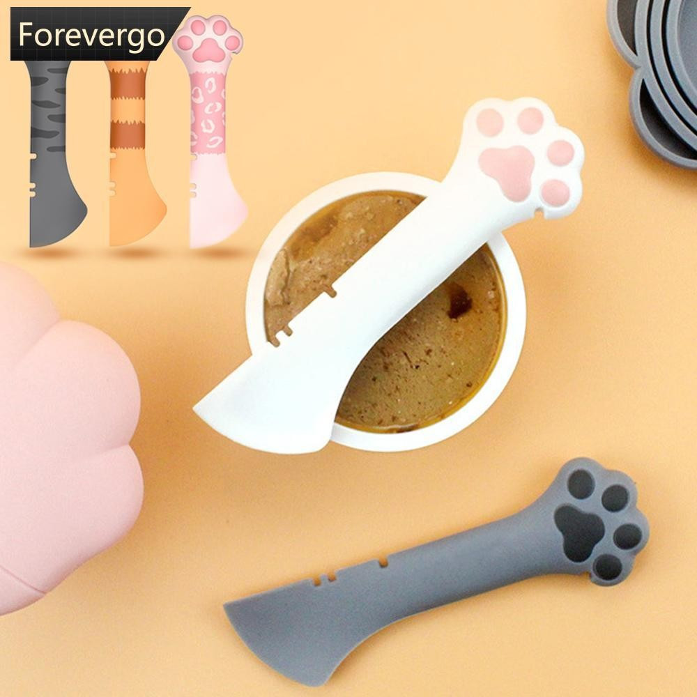 FOREVERGO Multifuntion Gato Enlatado Abridor De Alimentos Colher Pet Comida Do Cão Filhote De Cachorro Gatinho Alimentaç