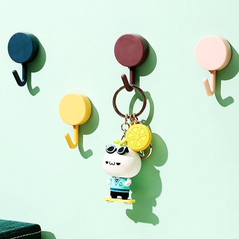 Kit 16 Gancho Adesivo Parede Em Forma Redonda Para Cozinha Banheiro em Oferta na Shopee