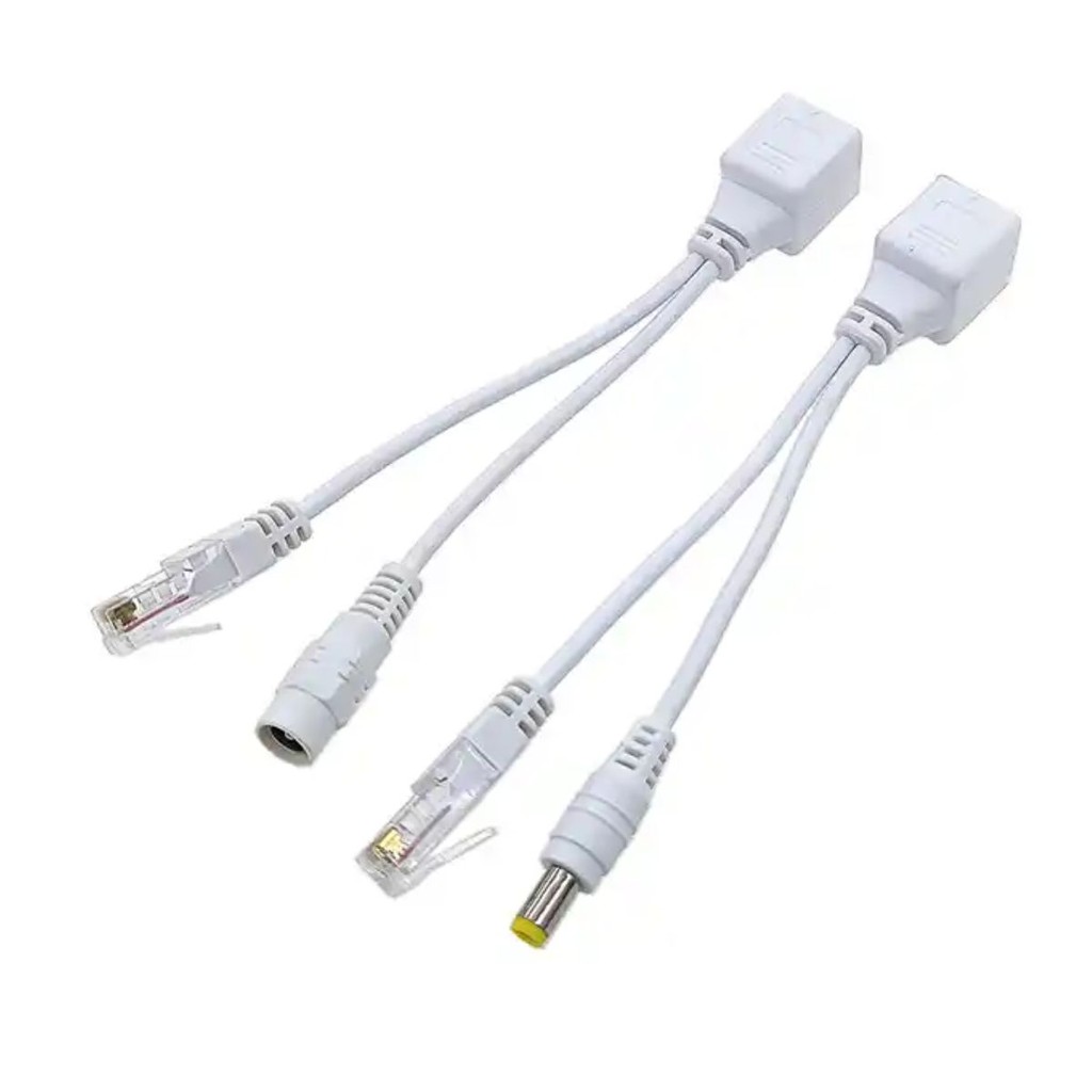 Par De Cabo Adaptador Poe Rj45 12v 2a Ethernet Até 30metros em Oferta na Shopee