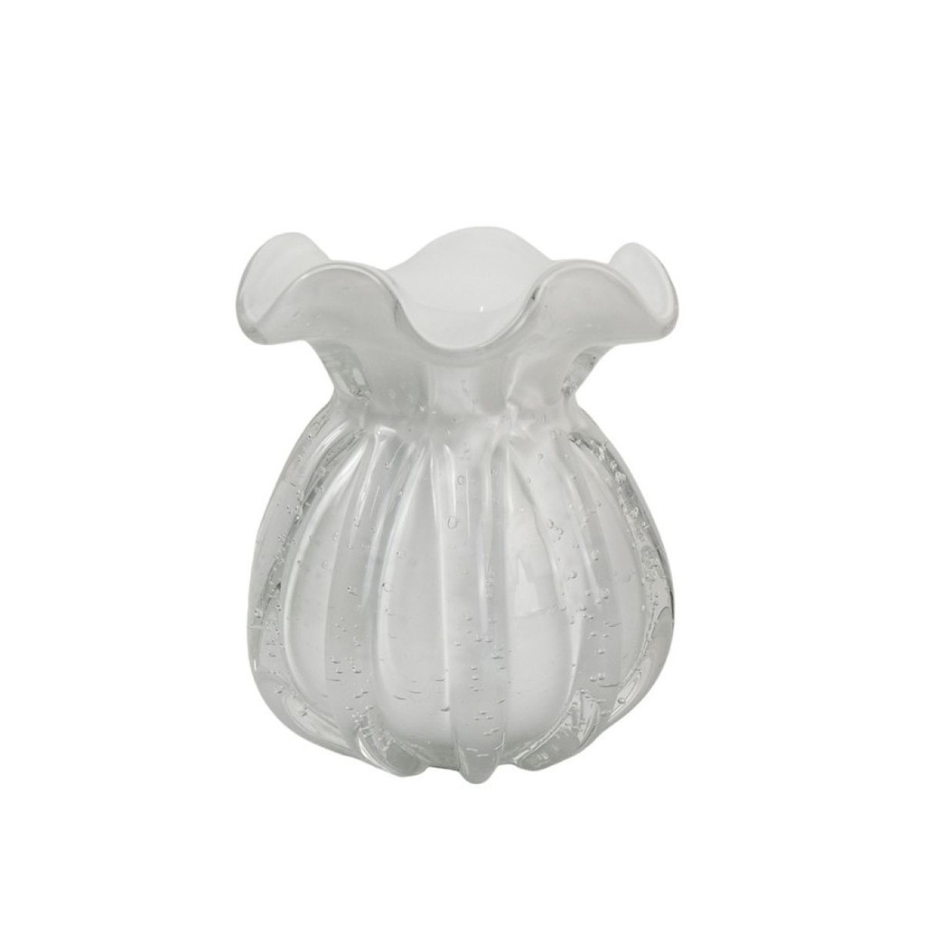 Vaso Trouxinha Grande de Murano Decorativo - Laradore Branco em Oferta na Shopee