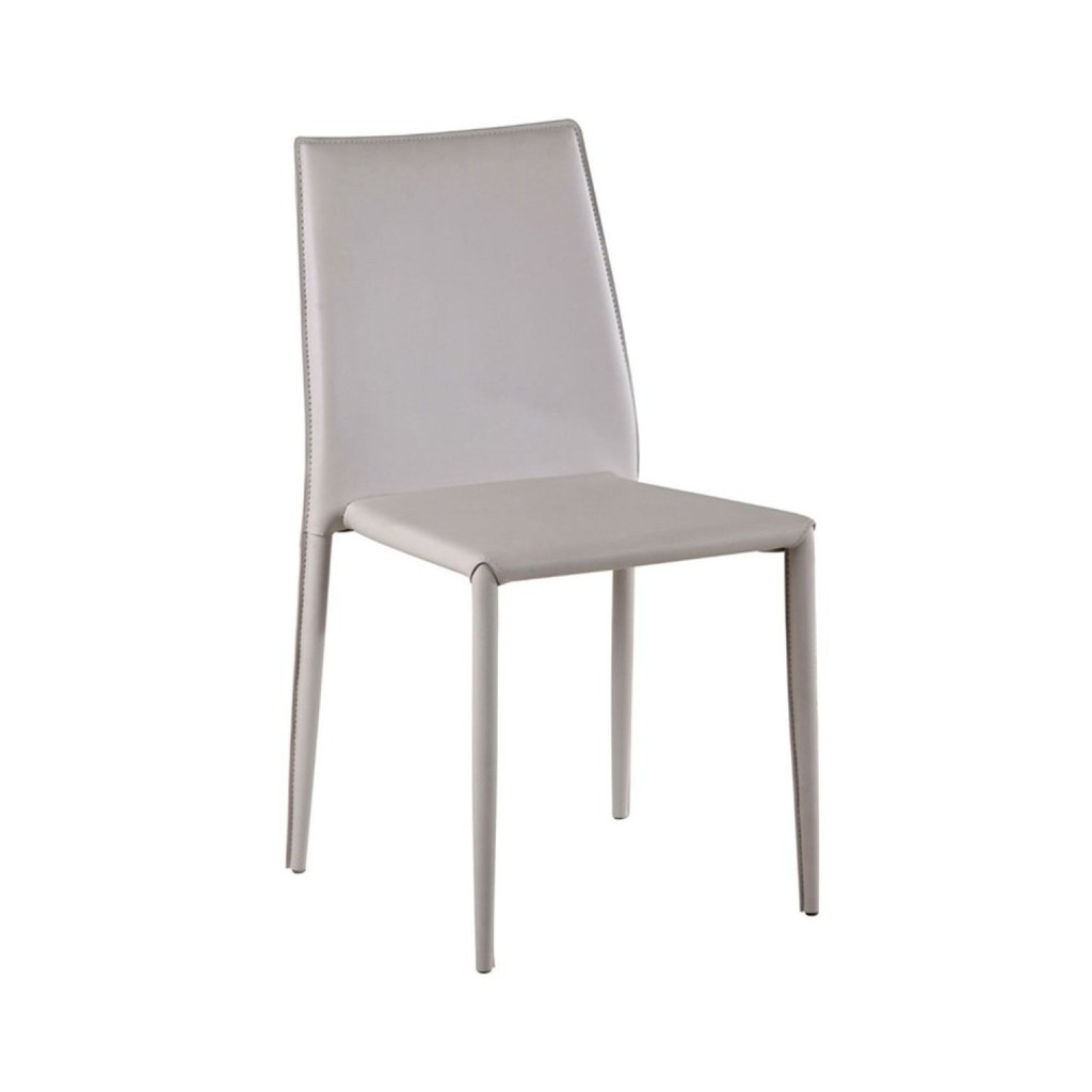 Detalhes do Kit 6 Cadeiras de Jantar Amanda Revestimento PVC Nude