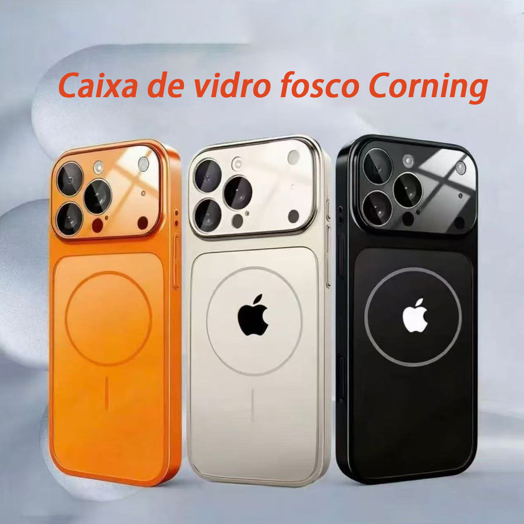 Transforme-Se Instantaneamente Em 17 Janelas Grandes Corning Vidro Capa De Telefone Magnética Para iPhone 17 Air 16 15 1 em Oferta na Shopee