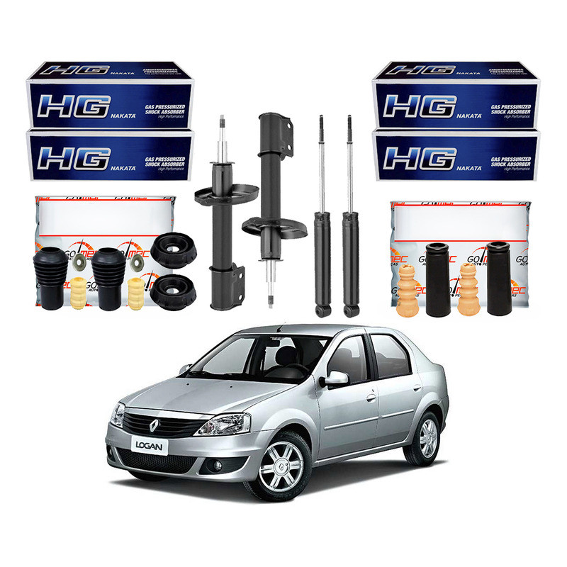 Kit Amortecedor Dianteiro Traseiro Logan 1.6 2007 A 2013 em Oferta na Shopee