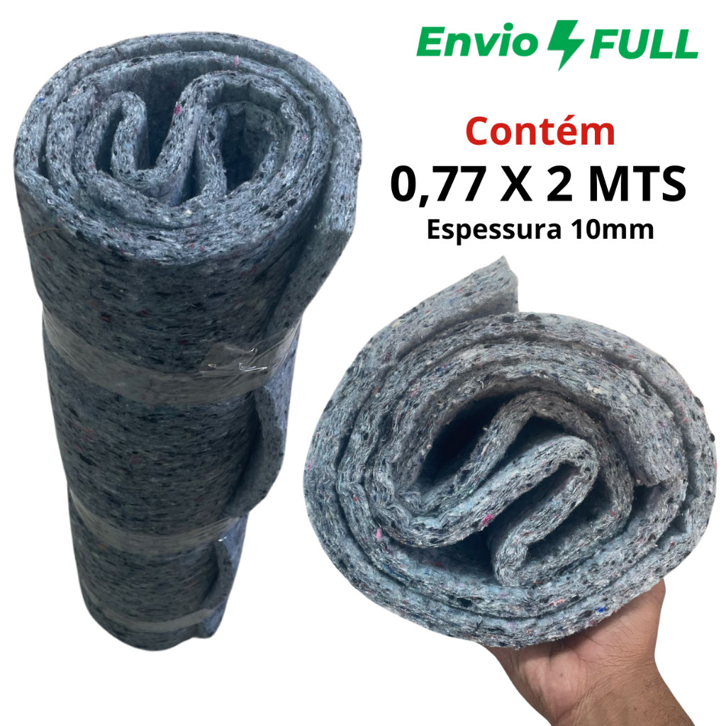 Feltro PADRÃO MONTADORA Revestimento Assoalho Carpete Gol Corsa Palio Celta Voyage Universal 2 Metros x 1m. 10 mm espess