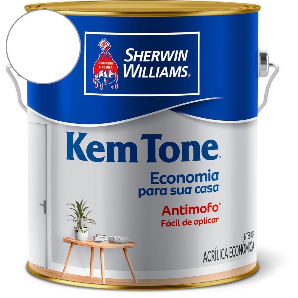 Tinta ACR KemTone Branco Sherwin Williams 3,6L em Oferta na Shopee
