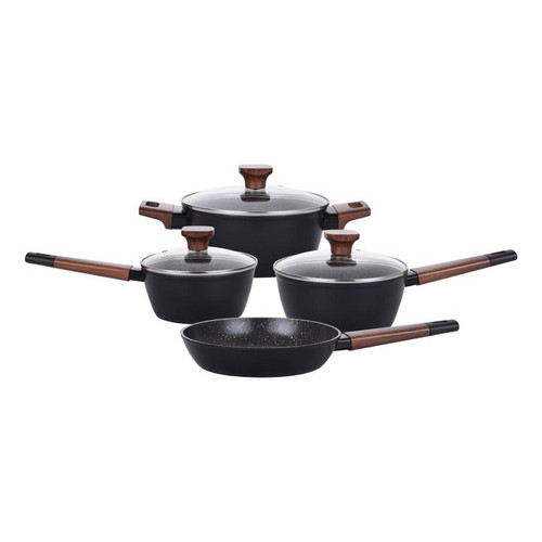 Conjunto Panelas Studio Cook 5 Pçs Indução Black Mimo Style em Oferta na Shopee