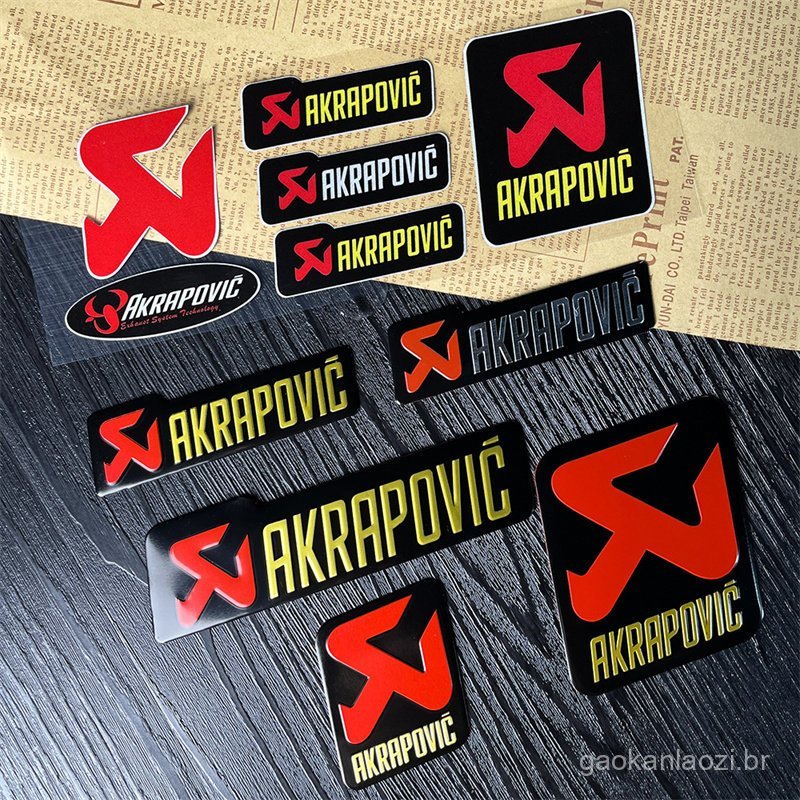 Adesivo para motocicleta Scorpio, adesivo personalizado para escapamento, decalque Yoshimura resistente a altas temperat