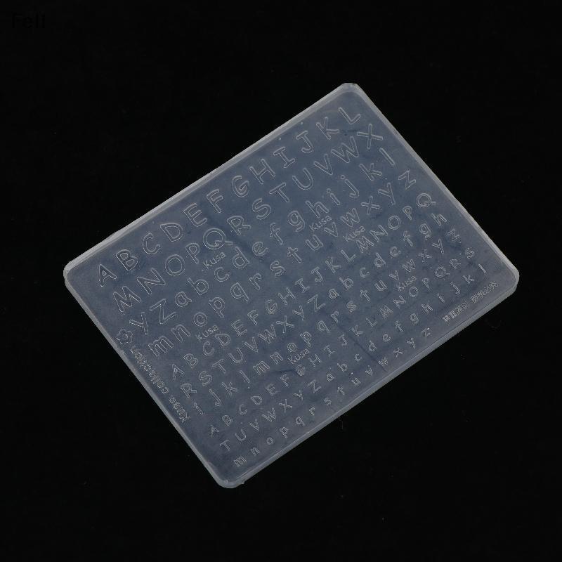 [Fel] Molde De Silicone Transparente Para Arte Em Unhas Design Criativo DIY Padrão De Alfabeto Ferramenta Versátil Uso P